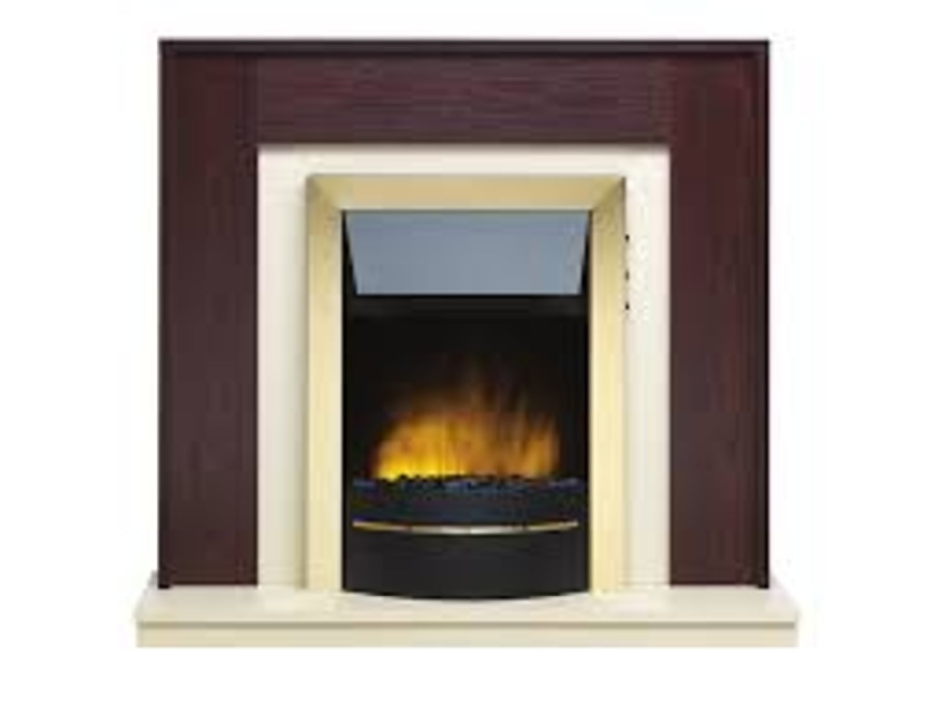 New - Roma KLX Fire Suite Mahogany. RRP £599.99.• LED technology– expected lifespan of 50,000 hrs. • - Image 2 of 2