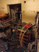 CONTENTS OF STORE 2 - LARGE QUANTITY OF WELDING EQUIPMENT AS VIEWED, JETWASHER ETC. (GAS NOT