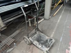 HEAVY DUTY WHEELED METAL TROLLEY