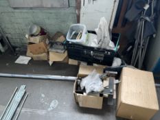 QUANTITY OF ASSORTED FIXINGS, BOLTS, METAL ETC