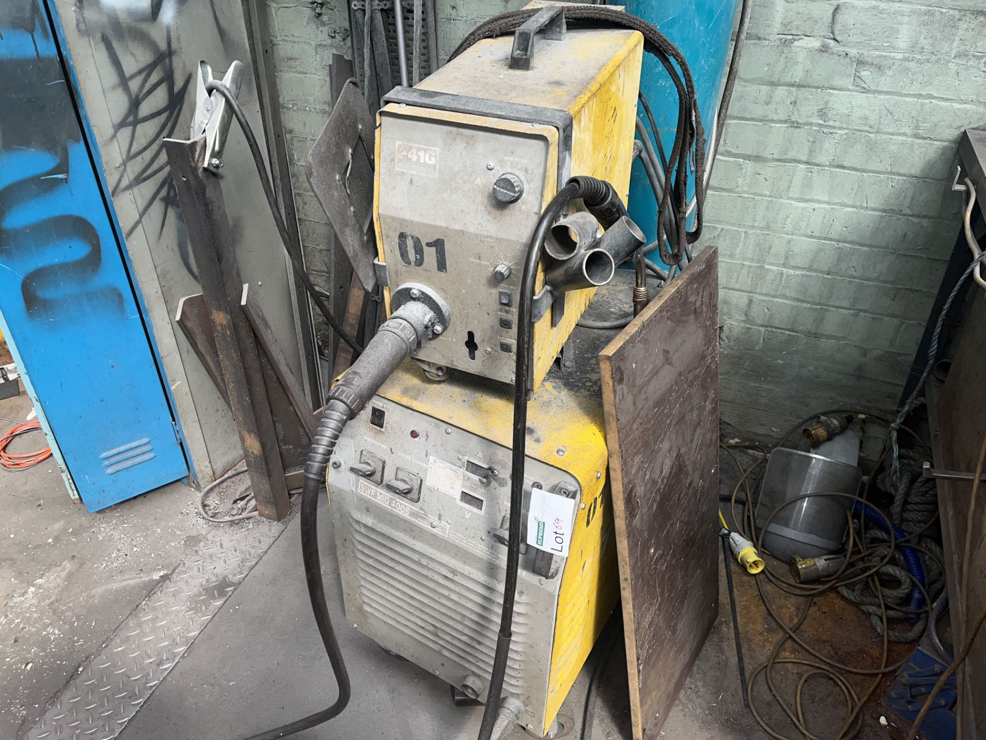 TEC ARC SWF MIC400S MIG WELDER WITH F41G ENCLOSED WIRE FEED UNIT (GAS NOT INCLUDED)