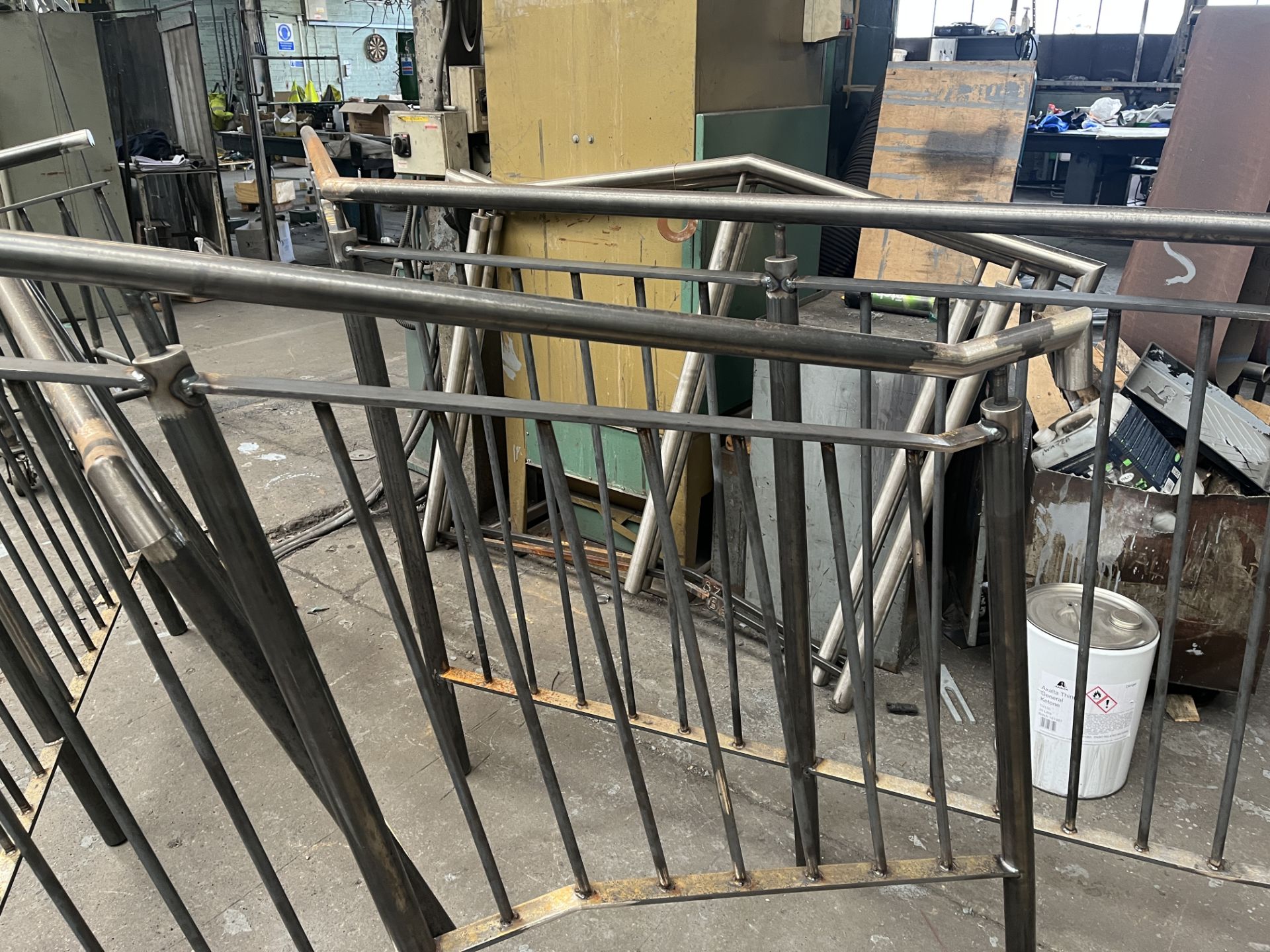 5 X STAINLESS STEEL RAILINGS - Image 2 of 2