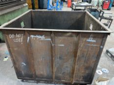 HEAVY DUTY LARGE METAL STORAGE BIN SIZE: 1350(L)X1250(D)X1140MM(H) (BUILDING 2)