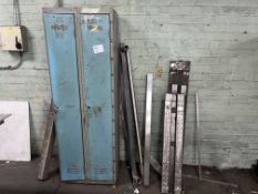 MIXED LOT - 2 X LOCKERS, QTY OF METAL ETC