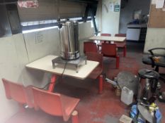 FULL CONTENTS OF CANTEEN INCLUDING SEATING HOT WATER URNS ETC (BUILDING 2)