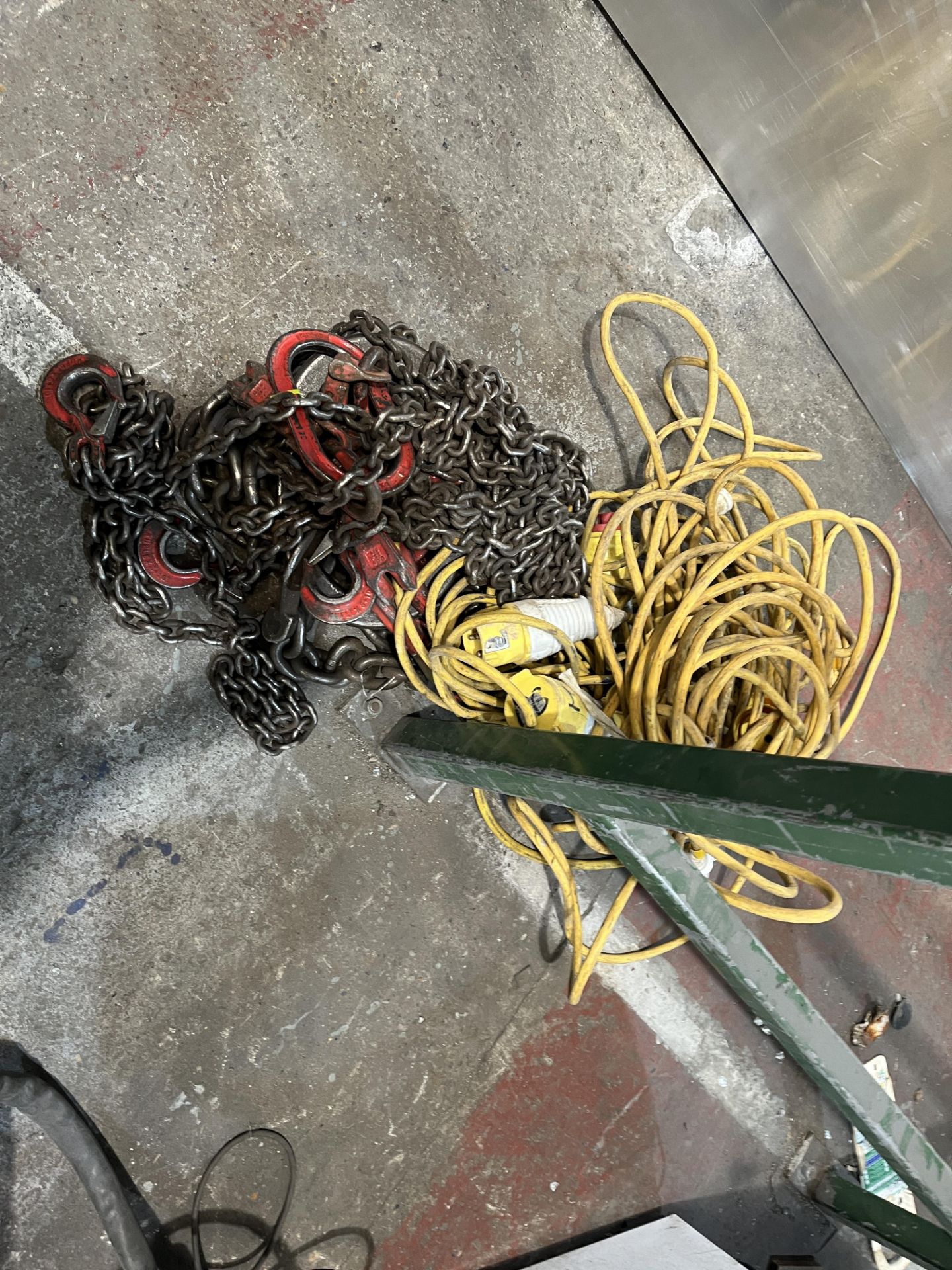 QTY OF LIFTING EQUIPMENT & EXTENSION CABLES (BUILDING 2)