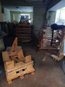 LARGE QUANTITY OF WOODEN FRAMES FOR TRANSPORTING METAL/GLASS (BUILDING 2)