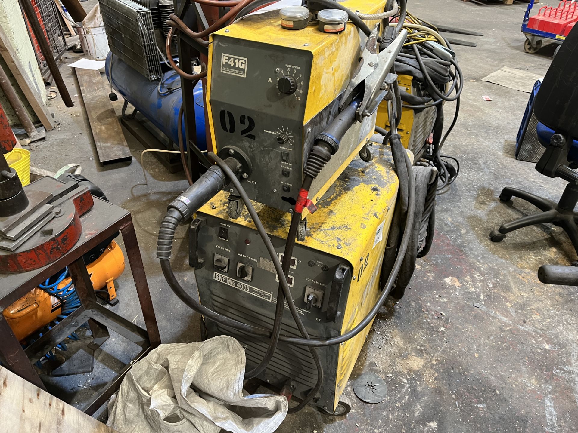 TEC ARC SWF MIC400S MIG WELDER WITH F41G ENCLOSED WIRE FEED UNIT (GAS NOT INCLUDED) (BUILDING 2)