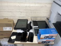 MIXED TECH LOT 8 X VARIOUS MOBILE PHONES (SAMSUNG, APPLE ETC) 2 X SETS OF SPEAKERS & 2 X SAMSUNG