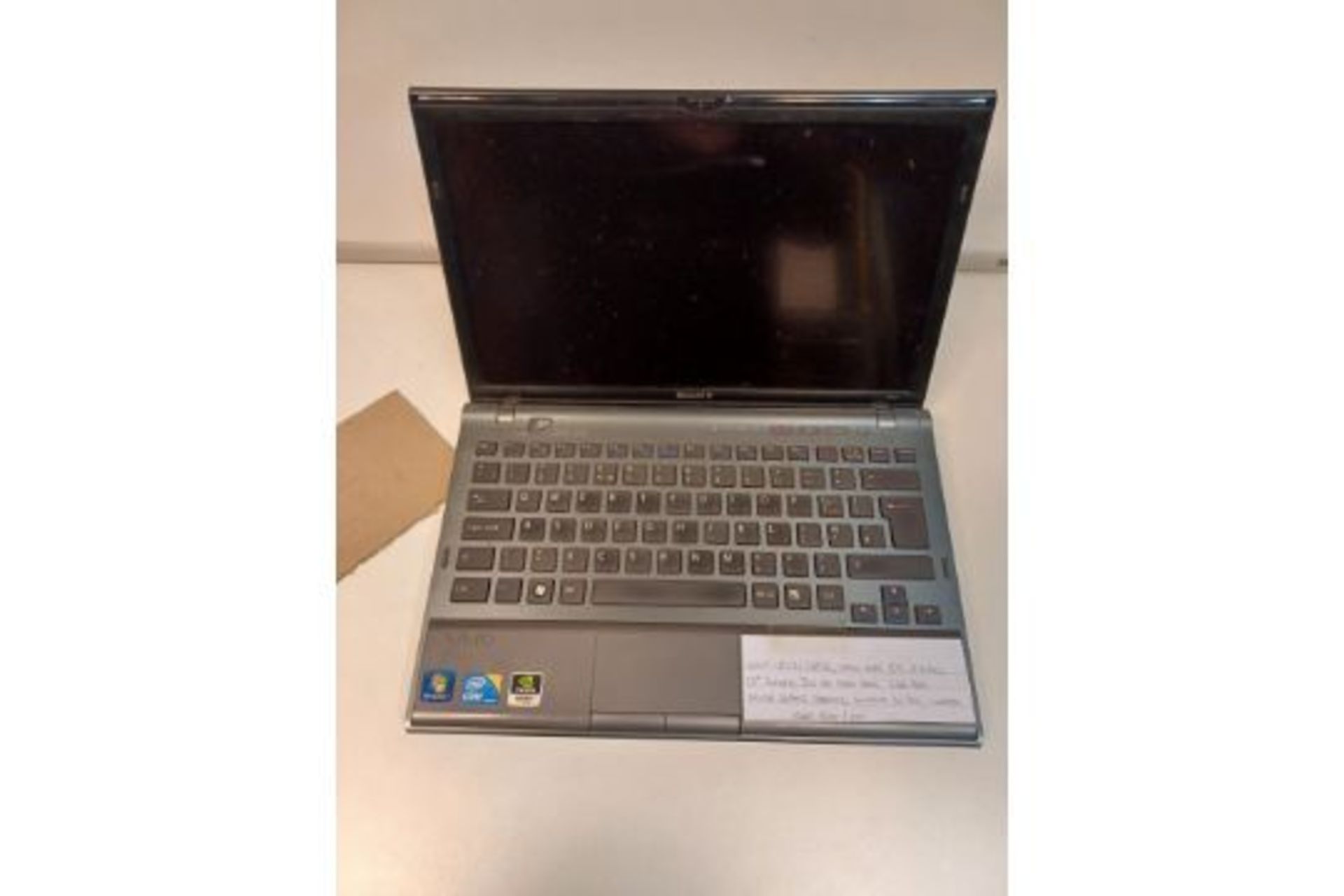 SONY VPCZ1 LAPTOP INTEL CORE I7 2.8GH\ 13" SCREEN 50GB HARD DRIVE 6GB RAM NVIDIA GEFORCE GRAPHICS