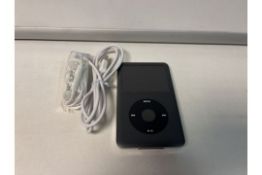 APPLE IPOD CLASSIC, 160GB STORAGE, EARPHONES AND CHARGER (143)