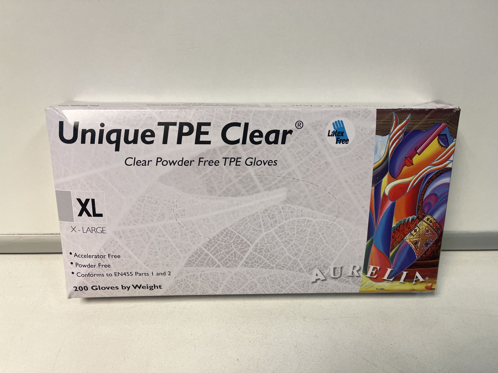 2000 X BRAND NEW UNIQUE TPE CLEAR POWDER FREE GLOVES SIZE XL R18