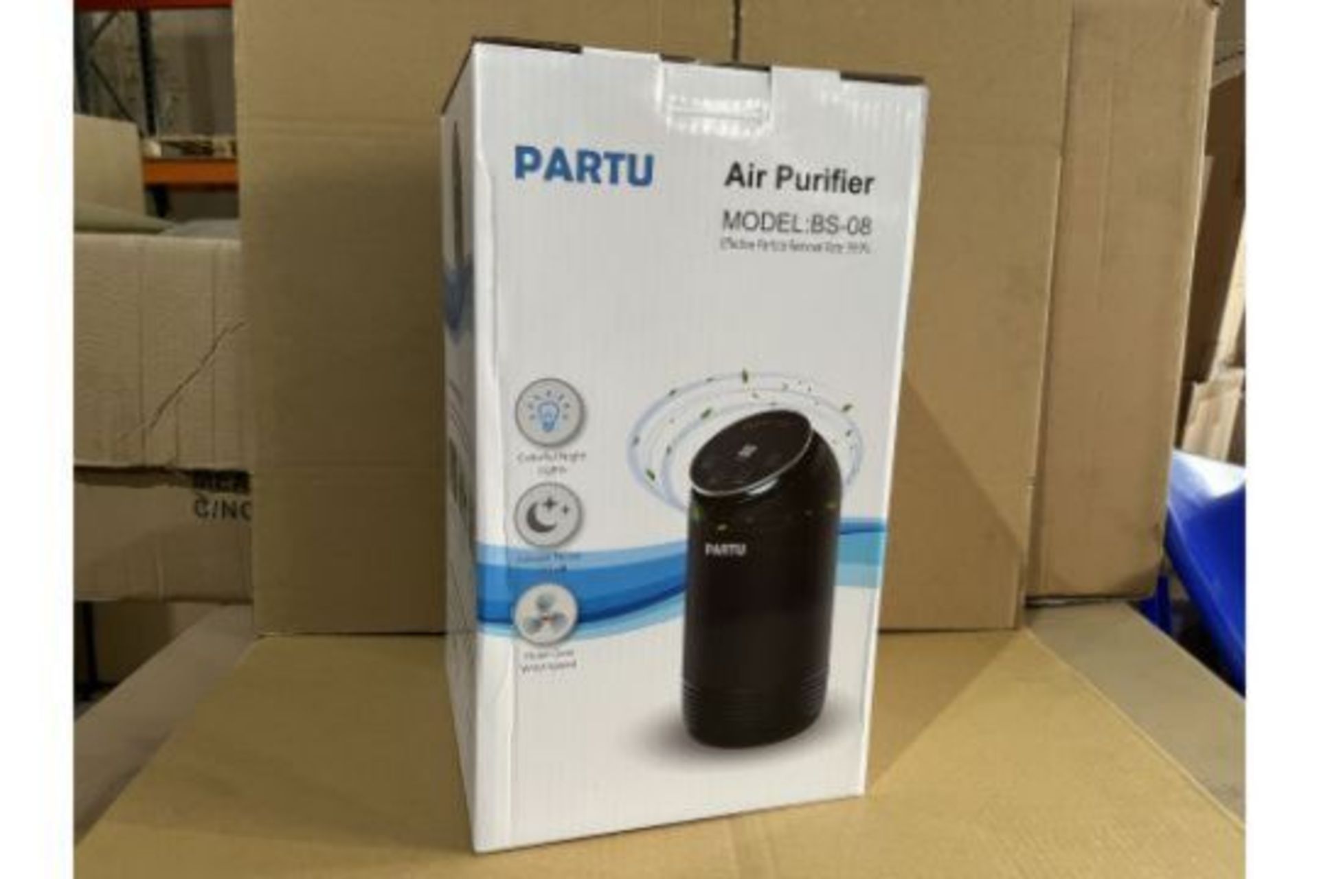 3 X BRAND NEW PARTU BS-08 AIR PURIFYERS RRP £89 EACH