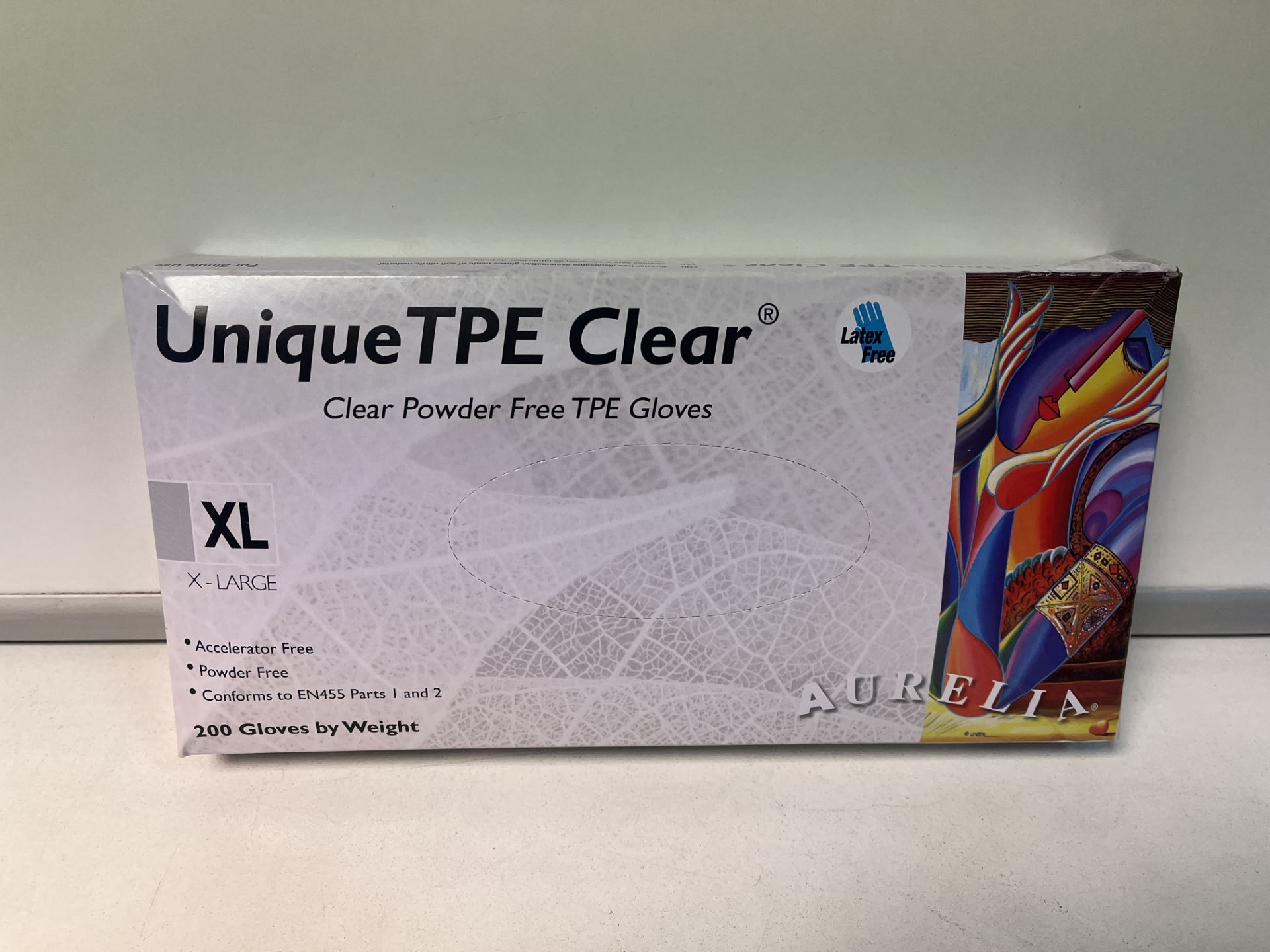 2000 X BRAND NEW UNIQUE TPE CLEAR POWDER FREE GLOVES SIZE XL R18