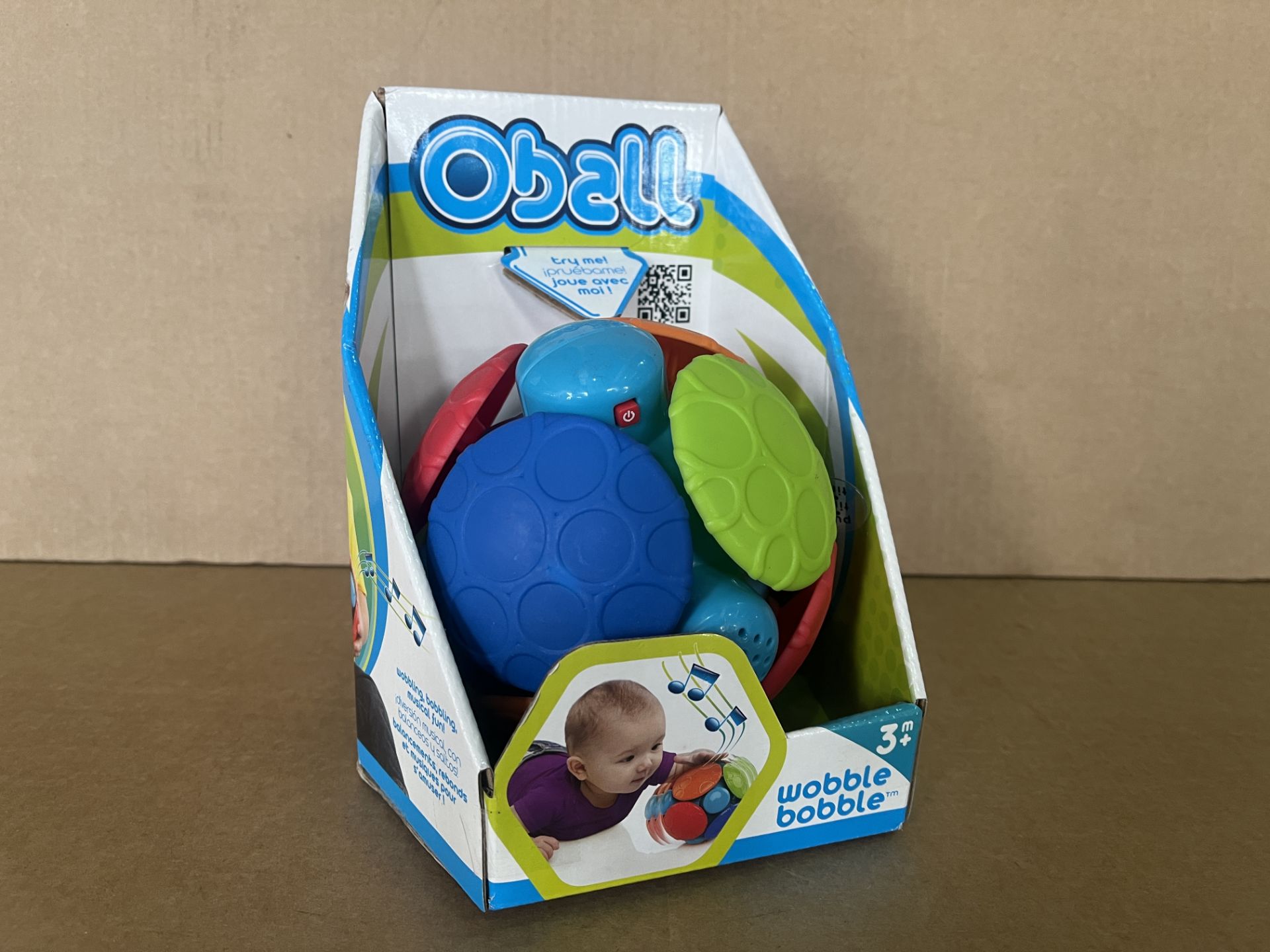 12 X BRAND NEW OBALL WOBBLE BOBBLE EDUCATIONAL TOYS IN 2 BOXES R15