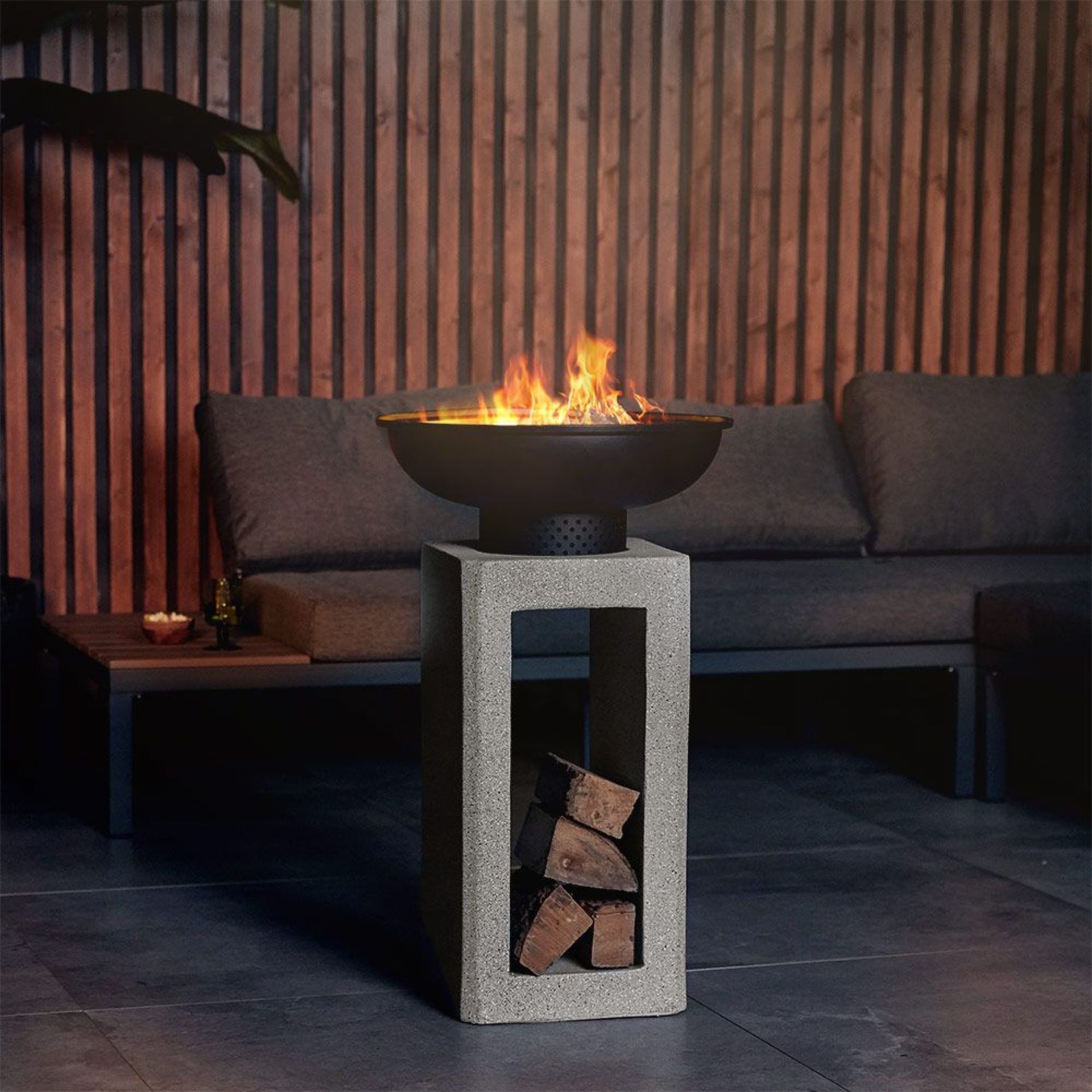Raised MgO Fire Pit. (REF297PCK). Create a stunning centrepiece for your garden with the Luxury - Image 2 of 2