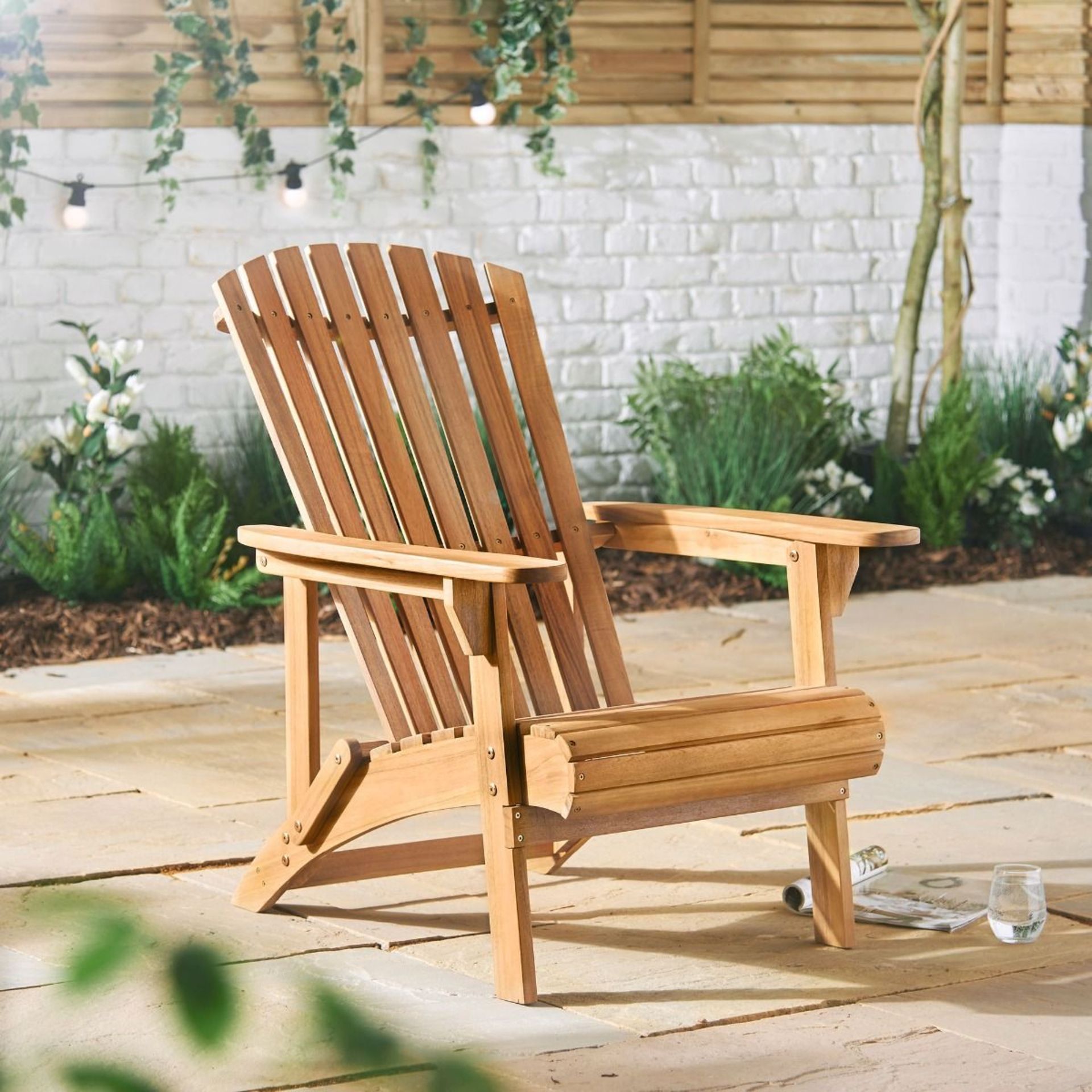 Adirondack Chair (REF091PCK). A classic wood armed chair that offers enduring style and elegance - a