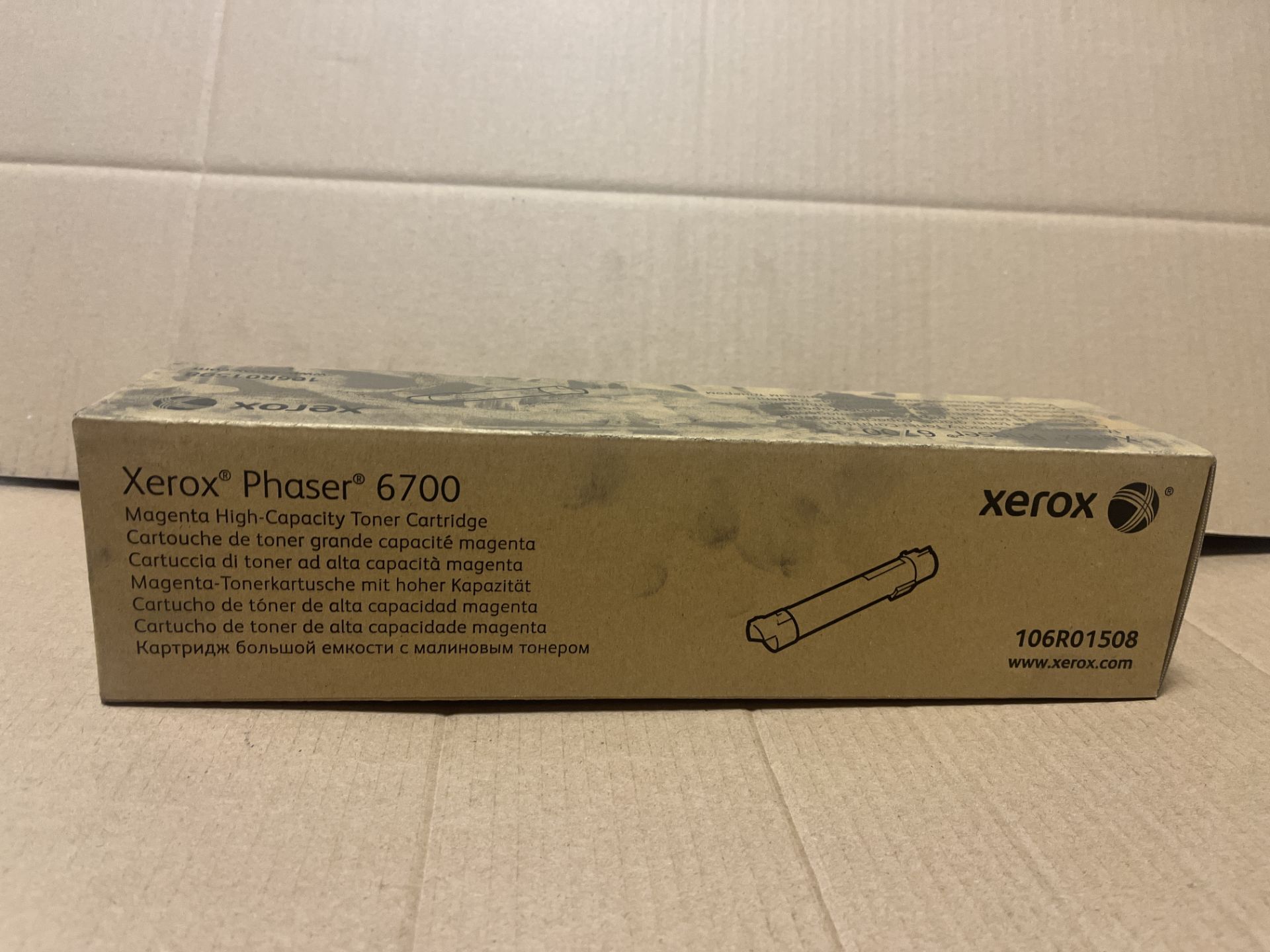 BRAND NEW XEROX PHASER 6700 LASER TONER CARTRIDGE HIGH YIELD MAGENTA RRP £390 EBR