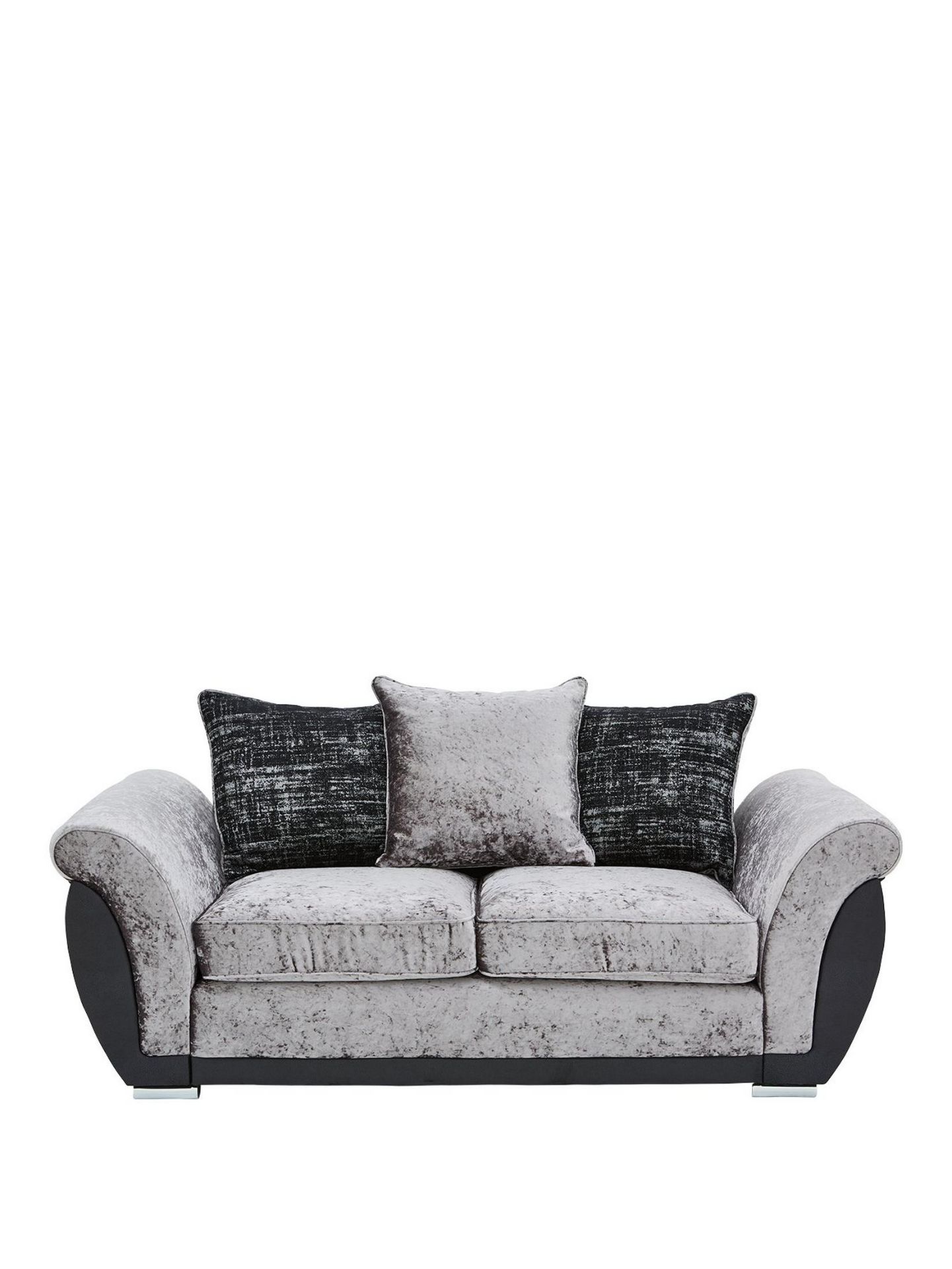 Alexa 2 Seater Sofa. RPP £589.00 . H 93 x W 192 x D 95 cm A trio of textures The supple faux leather - Image 2 of 3