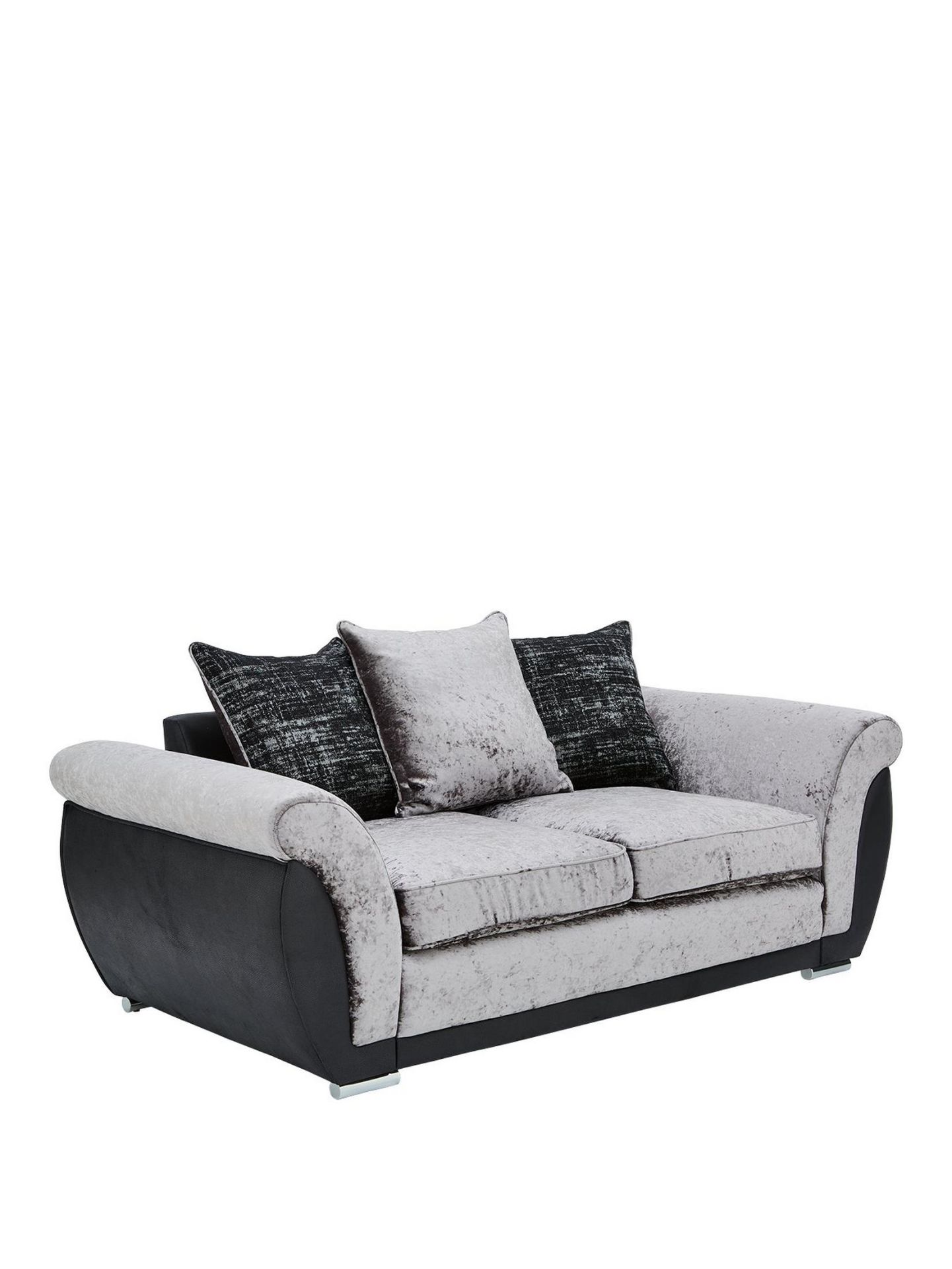 Alexa 2 Seater Sofa. RPP £589.00 . H 93 x W 192 x D 95 cm A trio of textures The supple faux leather - Image 3 of 3