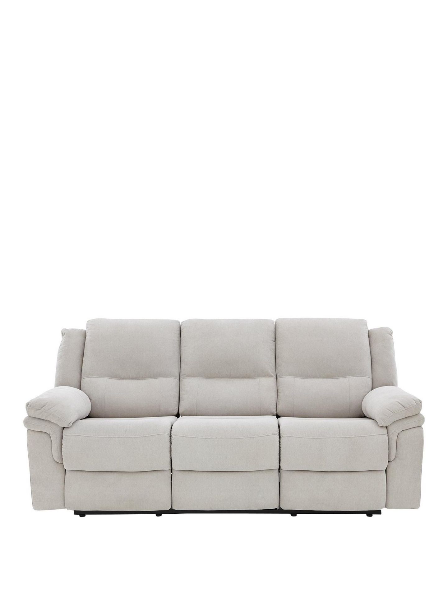 Albion Fabric 3 Seater Manual Recliner Sofa. RPP £649.00 . Dimensions: Height 98, Width 202, Depth