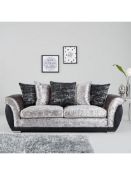 Alexa 3 Seater Sofa. RPP £709.00. H 93 x W 219 x D 95 cm A trio of textures The supple faux