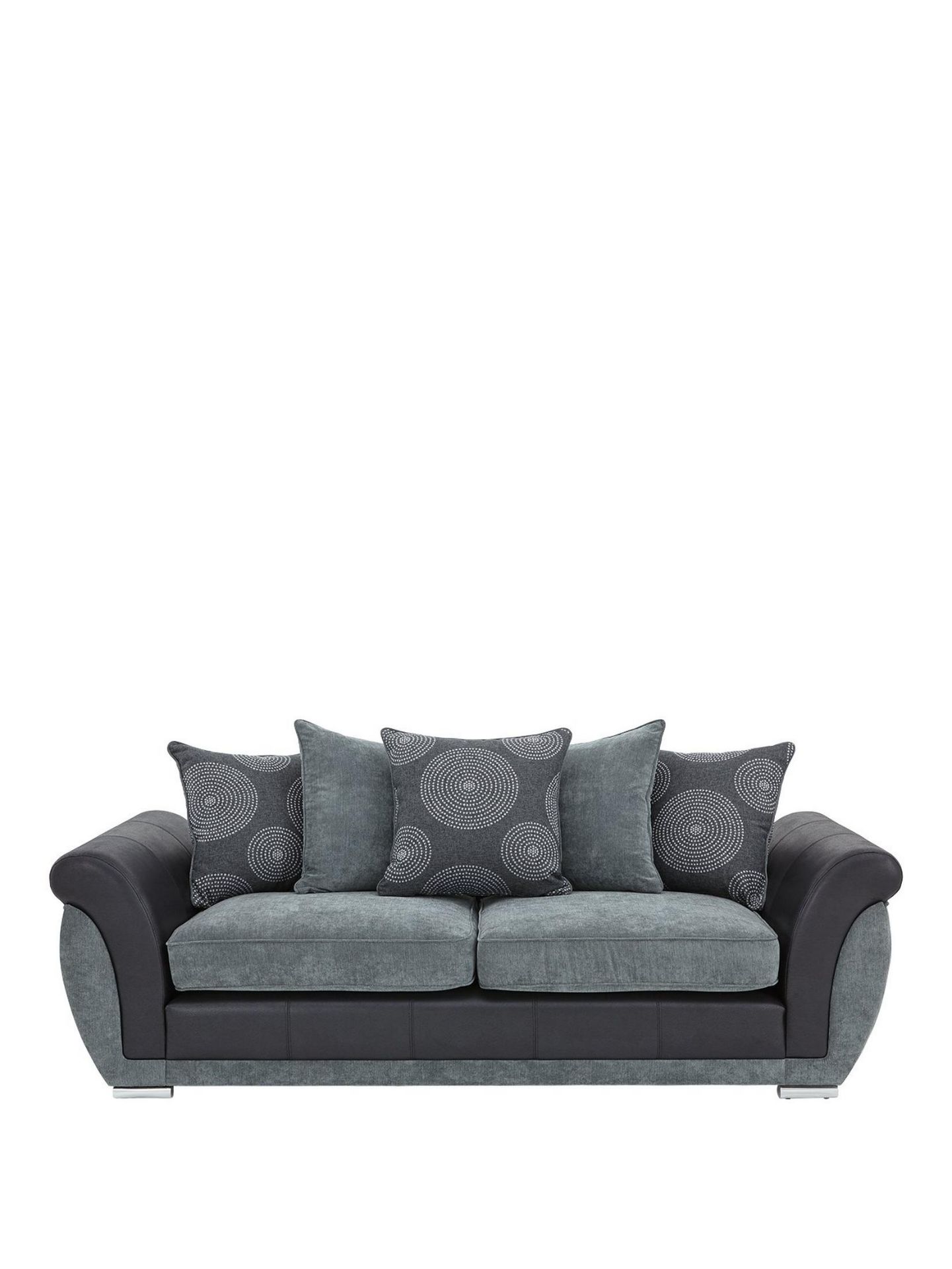 Danube 3 Seater Sofa. RPP £649.00. 90 x 219 x 94 cm, Fashionable fabrics Soft woven upholstery has a - Image 2 of 3