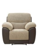 SANTORI RECLINER CHAIR. RPP £469.00. Height 94, Width 102, Depth 97cm (approx.) Depth: 97 CM Height: