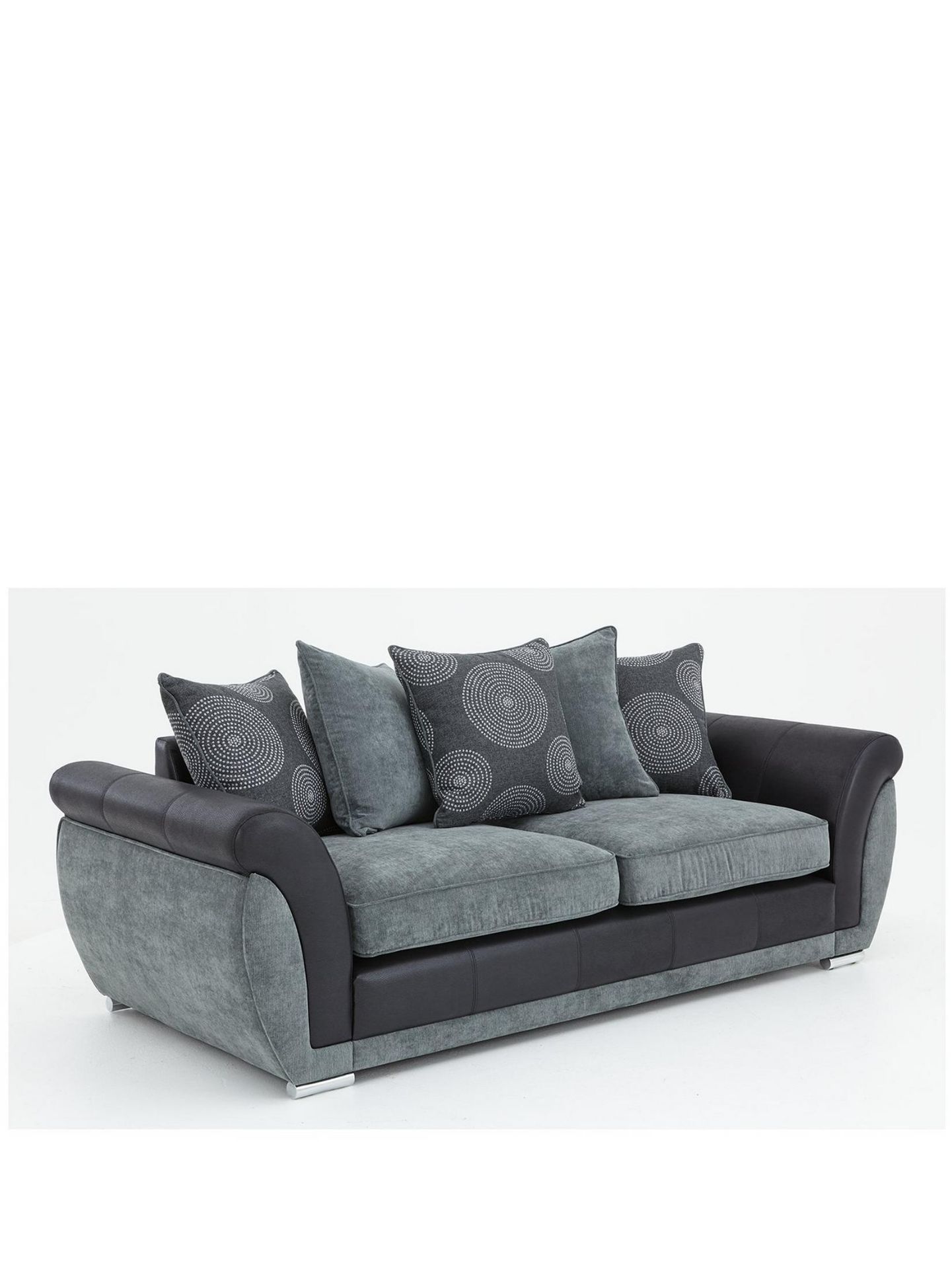 Danube 3 Seater Sofa. RPP £649.00. 90 x 219 x 94 cm, Fashionable fabrics Soft woven upholstery has a - Image 3 of 3