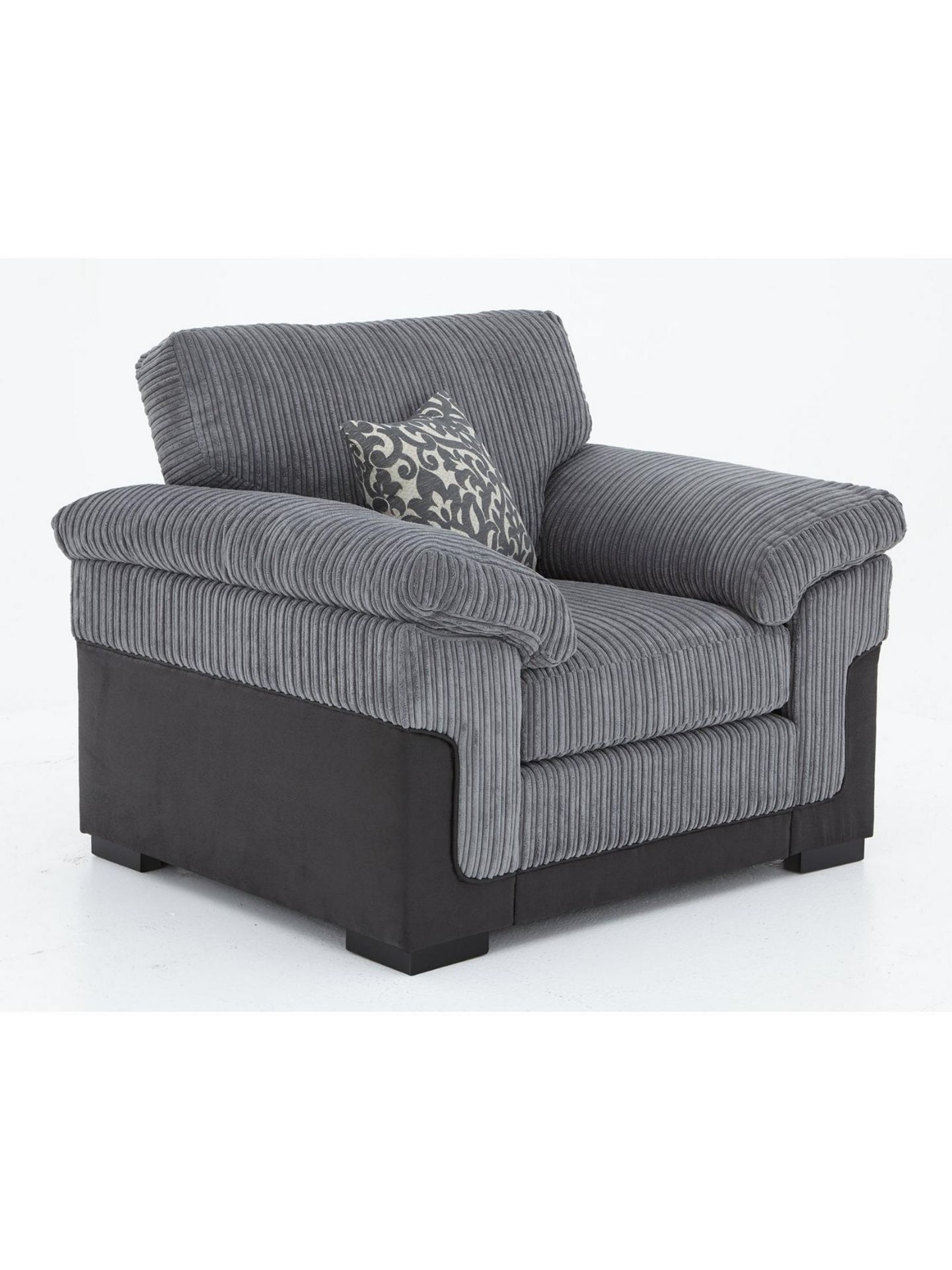 Phoenix Chair. RPP £509.00. Fabric fusion Chunky lines of soft jumbo cord give the inner a - Image 3 of 3