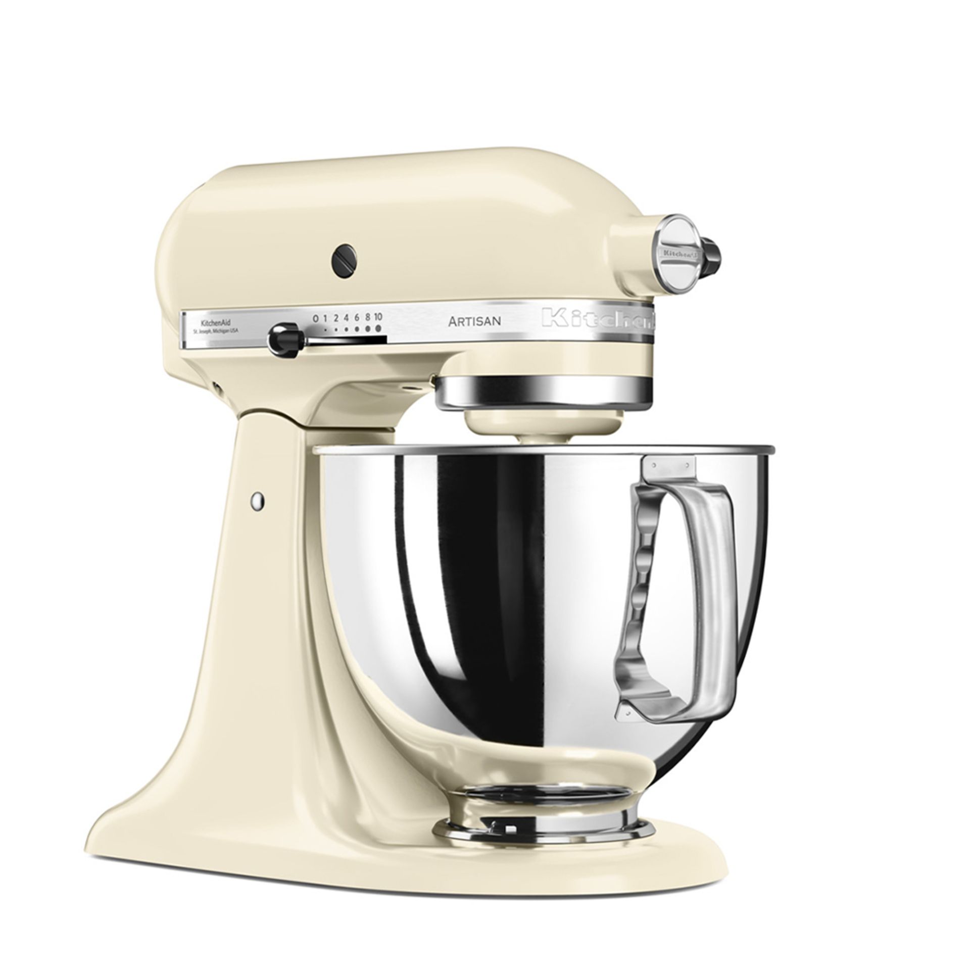 KitchenAid 5KSM175PSBAC Artisan Almond Cream Stand Mixer RRP £1,099.98 (118031)