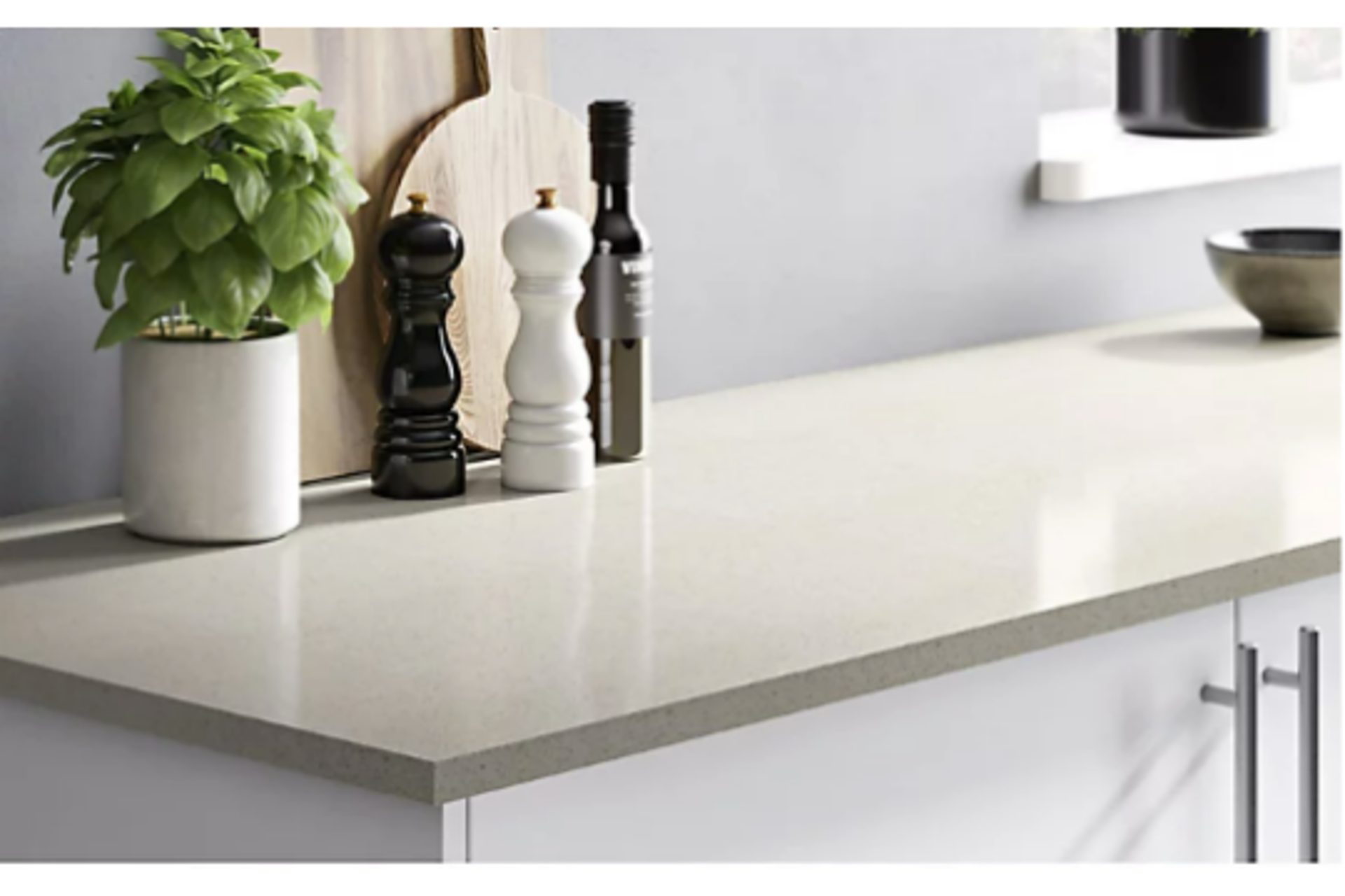 3 X New Packaged HI-MACS 20mm Matt Sand beige Stone effect Acrylic Square edge Kitchen Worktop.