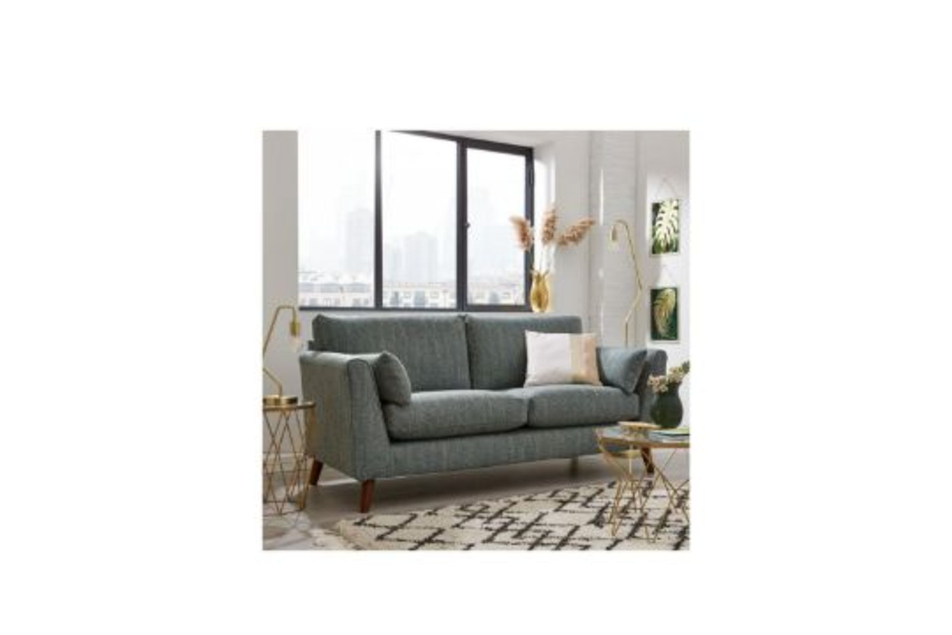 Otis 3 Seater Sofa. RPP £839.00. 90.5 x 169 x 90 cm Scandi style Flaunting a stylish mid-century