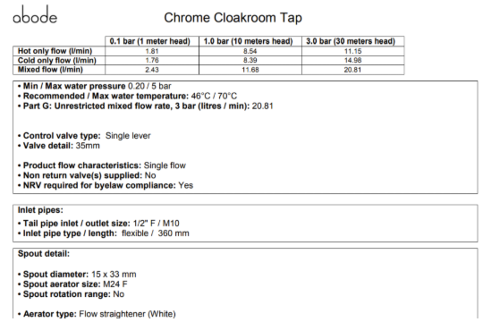 PALLET TO CONTAIN 60 x NEW BOXED Abode Lamona CONTEMPORARY CHROME BATHROOM BASIN TAPS. RRP £59.99 - Image 4 of 4