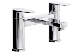 12 x NEW BOXED CONTEMPORARY Abode Lamona CHROME BATH TAPS. RRP £129.99 EACH, GIVING THIS LOT A TOTAL