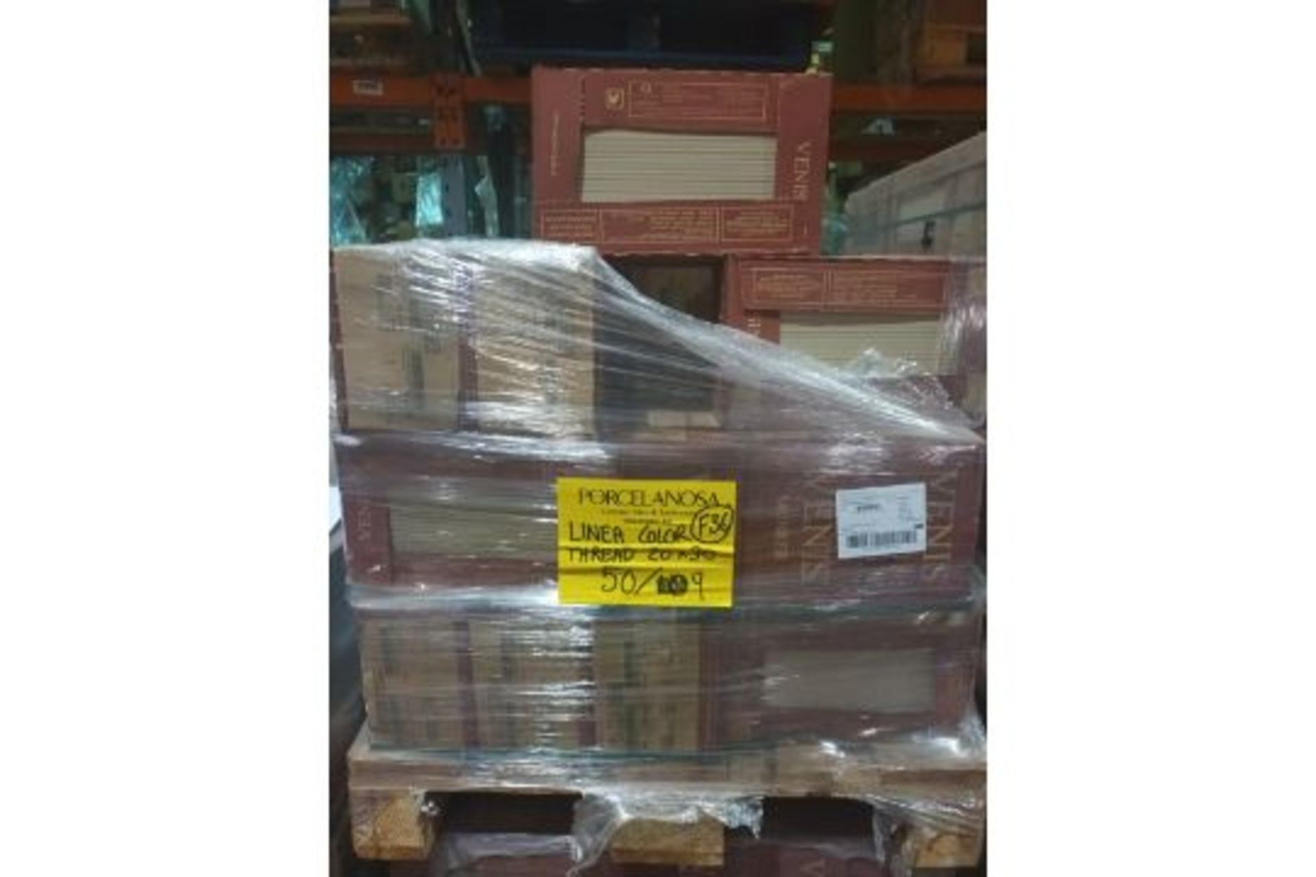 PALLET TO CONTAIN 20 x PACKS OF PORCELANOSA PARK LINEA COLOR THREADS WALL TILES. SIZE: 200x316mm. - Image 3 of 3