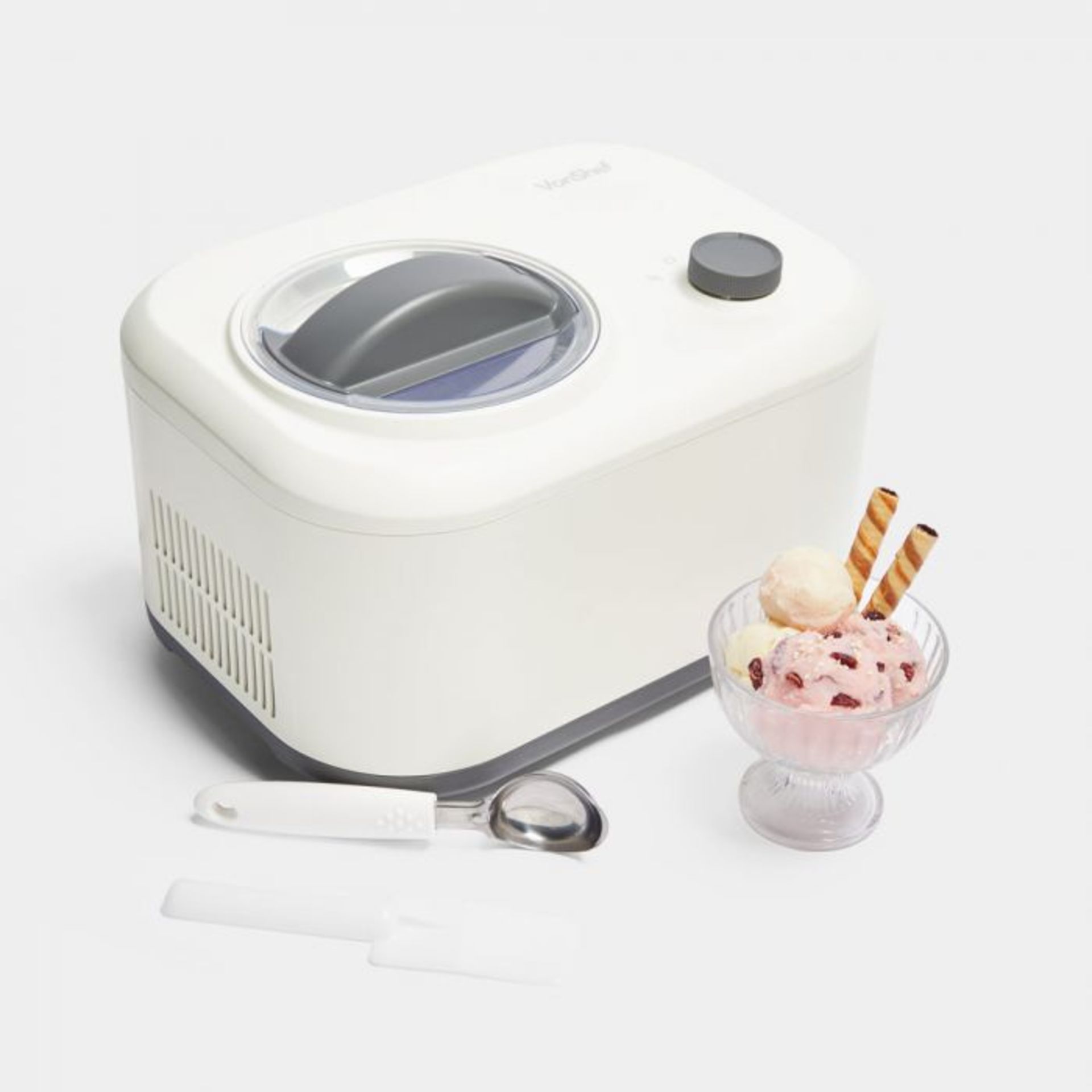 Ice Cream Maker With Compressor. Make your own gelato, sorbet or frozen yoghurt from your kitchen.