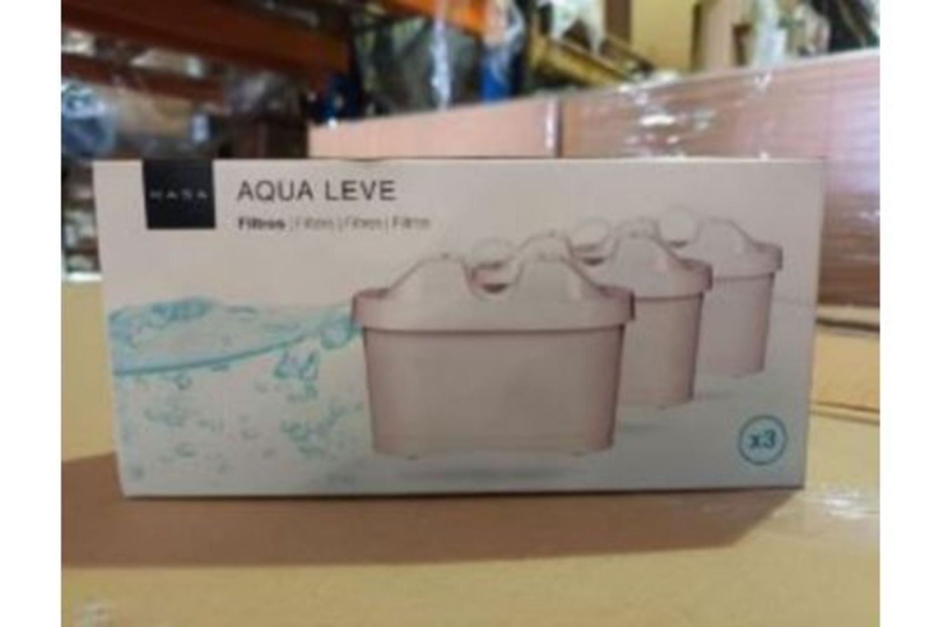 20 x New Boxed Sets of 3 Kasa Aqua Leve Water Filters. (Total of 60 Filters Within This Lot)