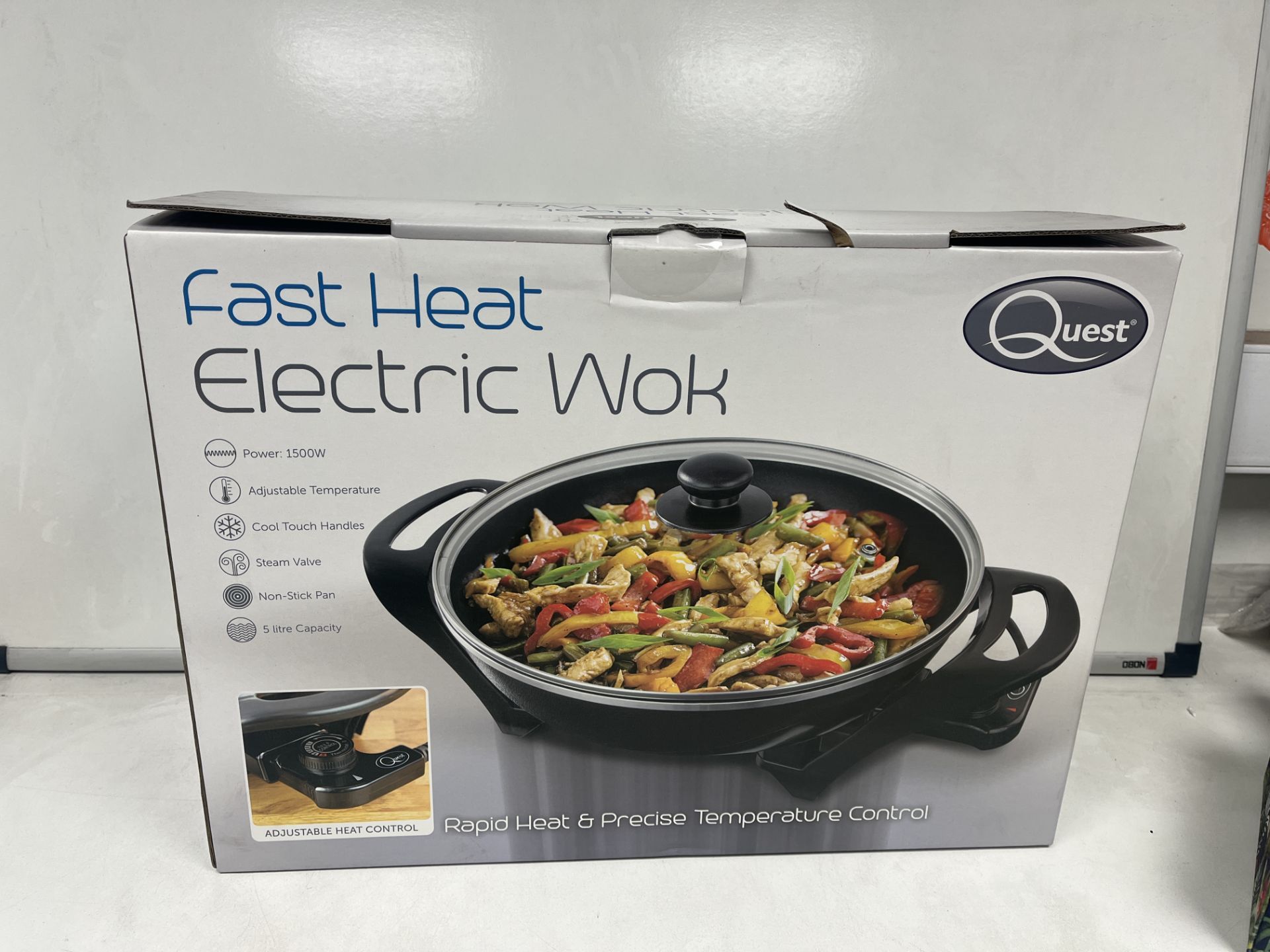 BRAND NEW QUEST 1500W FAST HEAT ELECTRIC WOK R4