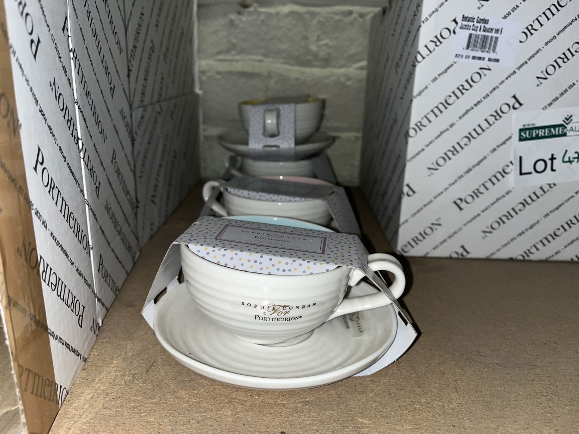 4 X BRAND NEW PORTMEIRION CUP AND SAUCERS S1.5