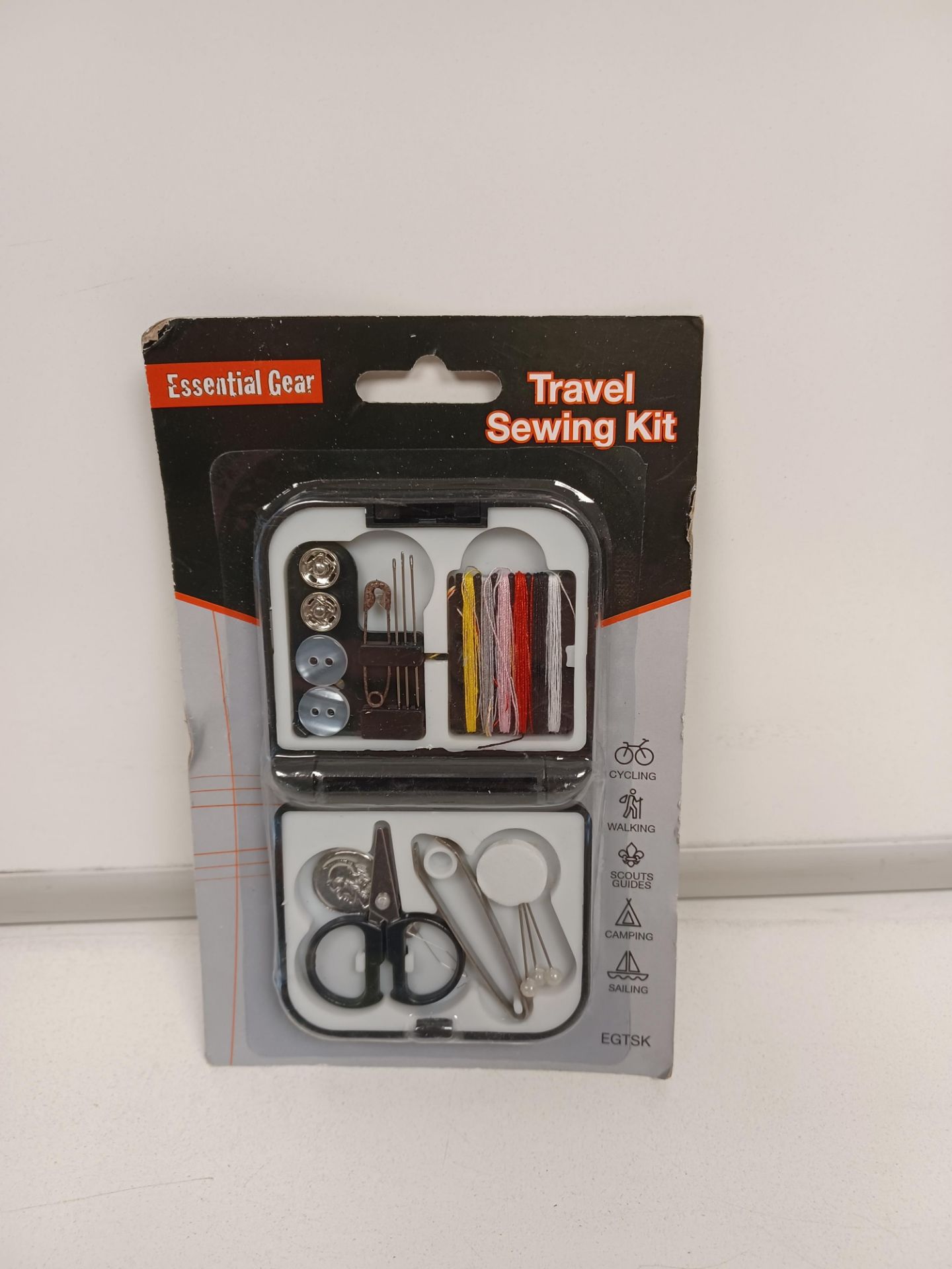 100 X ESSENTIAL GEAR TRAVEL SEWING KITS. ROW 9