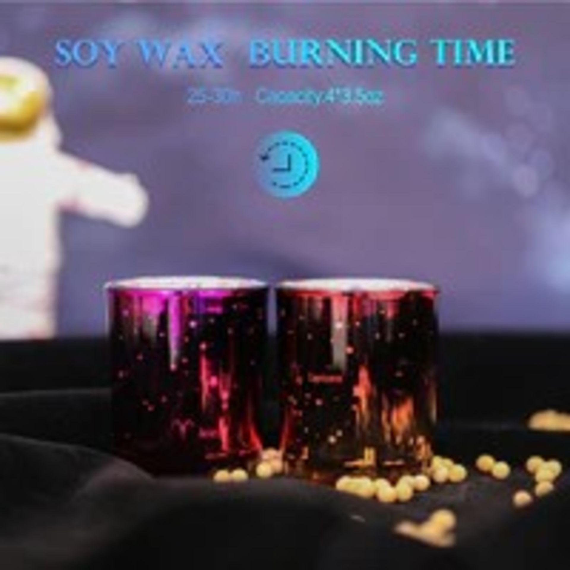 6 X NEW PACKAGED 4 Piece Aromatherapy Scented Candle Set. (SKU:BEL-SC-07) GALAXY THEME: Each - Image 3 of 3
