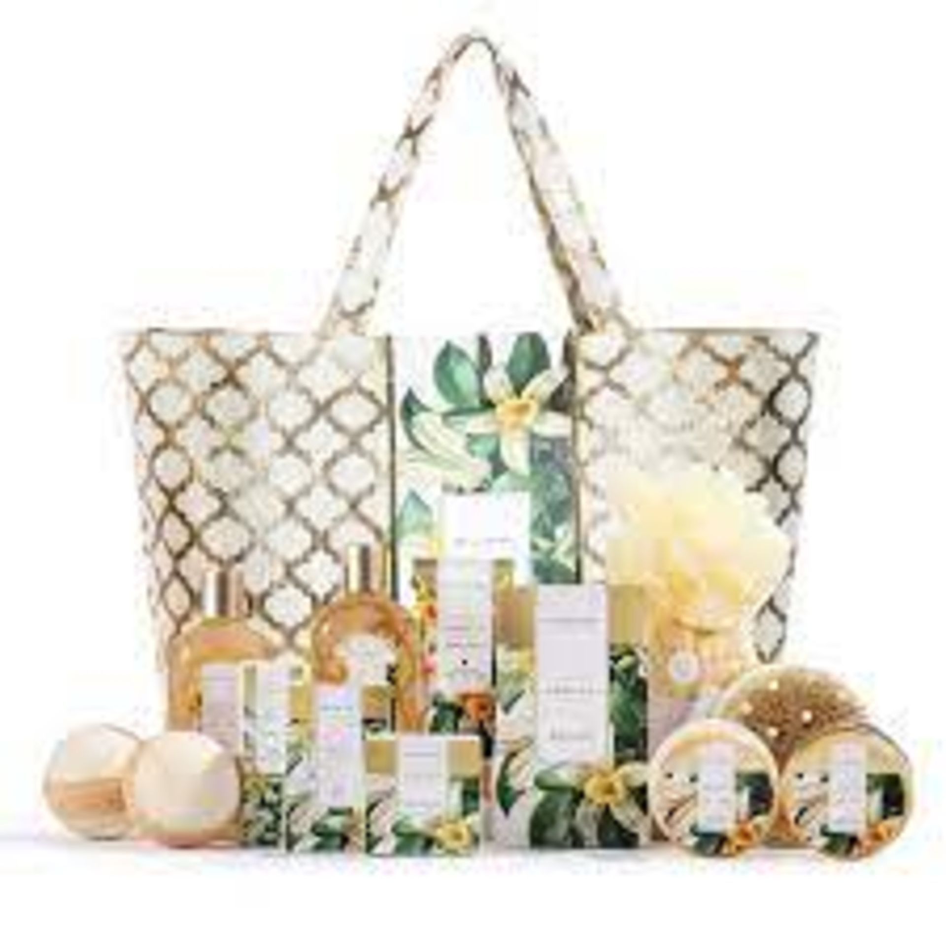 4 X NEW PACKAGED Vanilla Fashion Bath Set Tote. ROW 9. Natural Bath Spa Gift Set: Our spa gift