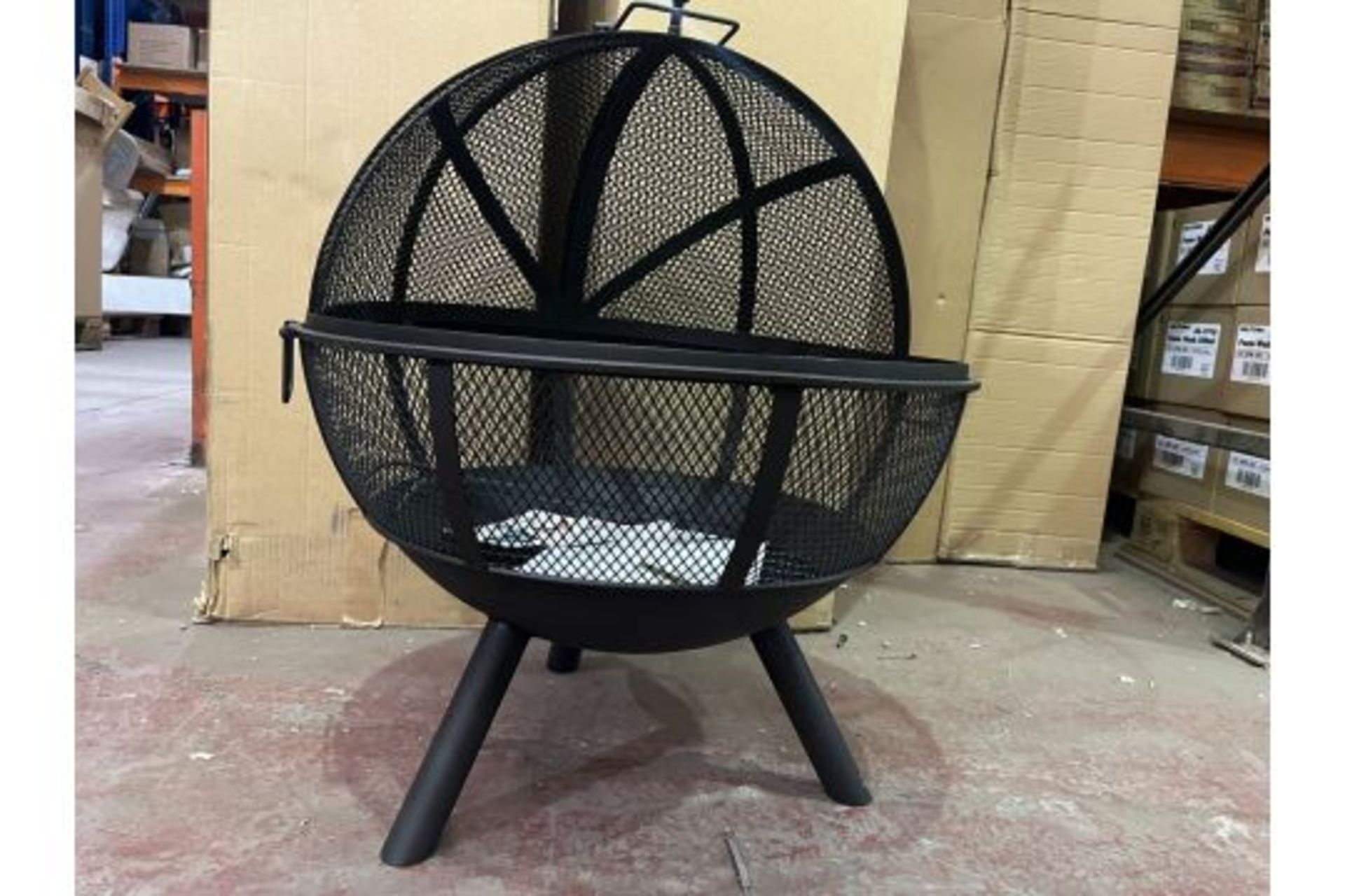 BRAND NEW BOXED HIGH END OLIVE AND SAGE THE EBO FIREPIT RRP £219 R5