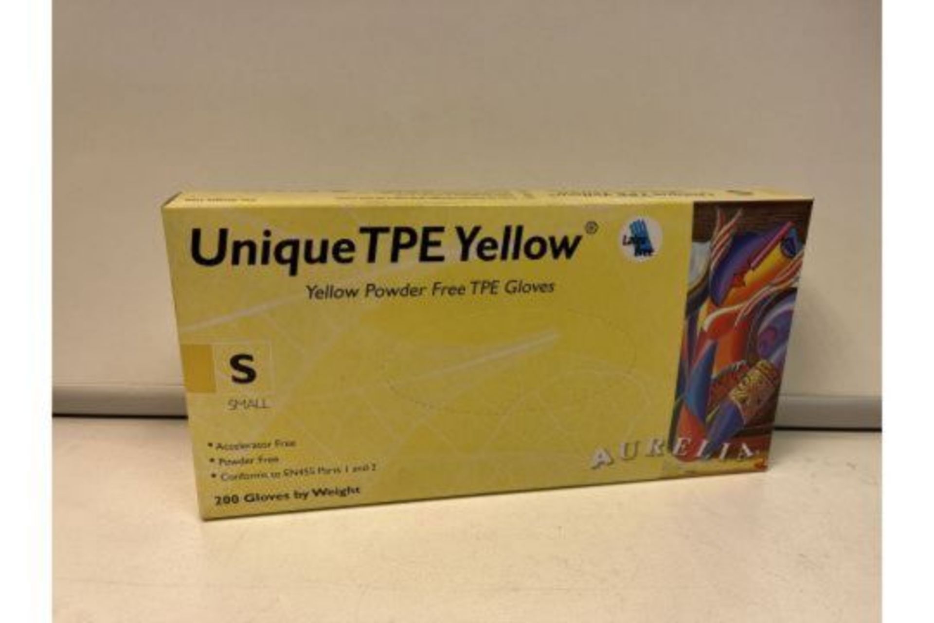 2000 X BRAND NEW UNIQUE TPE BLUE POWDER FREE GLOVES SIZE SMALL R5