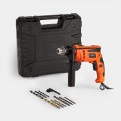 710W Impact Drill. The dual drill or hammer function, high quality 13mm keyed chuck and selection of