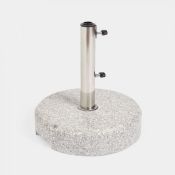 Grey Round Granite Parasol Base. Use our Grey Round Parasol Base to ensure your parasol is displayed