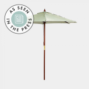 Sage Green 2m Wooden Garden Parasol. Whether you want to add some Mediterranean charm to your