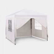 Ivory Pop-Up Gazebo Set 2.5 x 2.5m. Ensure that the weather never puts a dampener on your outdoor