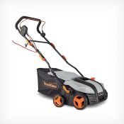 1800w 2 in 1 Electric Lawn Scarifier and Rake. Maintain a healthy, weed-free lawn without spending